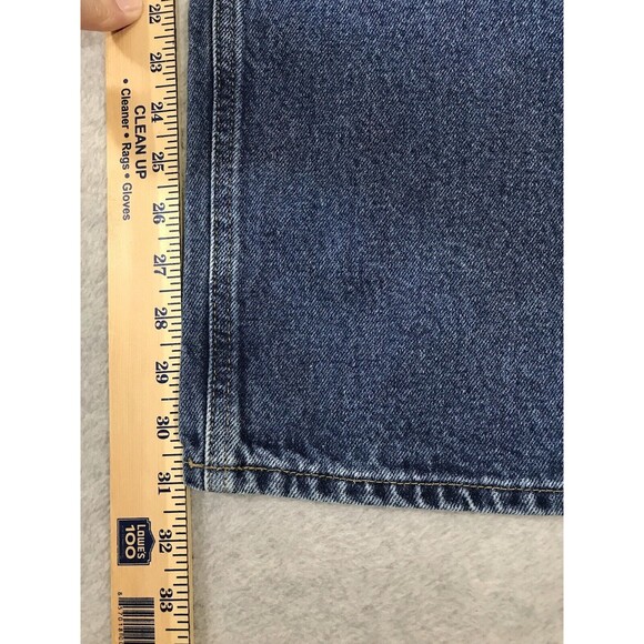 Carhartt Jeans Mens 38x32 B480 DVB Straight Traditional Fit Denim Workwear - Picture 11 of 13